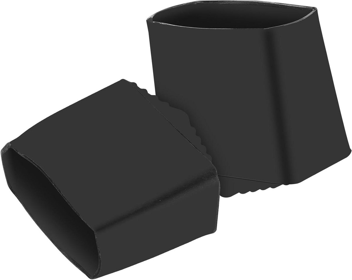 Ladder Voethoezen - Ladder Pads Rubber - Ladder Stabiliseren - Antislip Rubber - 4.3x4.2x2.3cm - Zwart