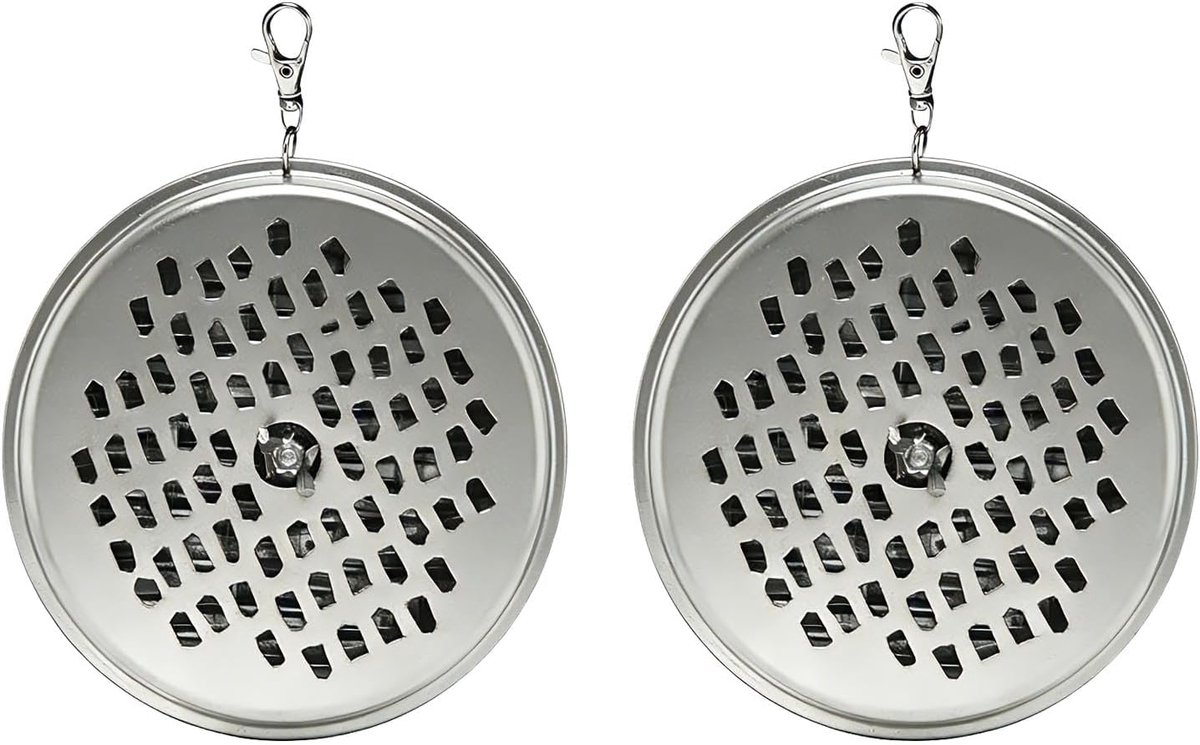 2 Stks Draagbare Mosquito Coil Houder, Ronde Metalen Wierook Houder Ijzer Opknoping Wierook Brander met Haak voor Thuis Binnenplaats Patio Camping Wandelen en Vissen