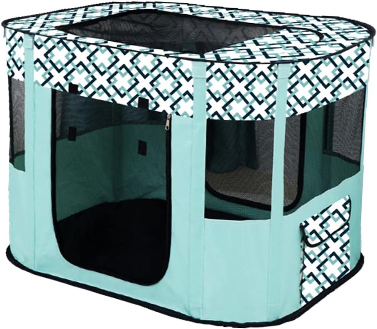 hondenhok,huisdierenhek,opvouwbaar,rechthoekig,scheurzaal,kattenmand,kattenhok,puppyhuis,kennel,gesloten huisdiertent,Lichtblauw (S/70x50cm)