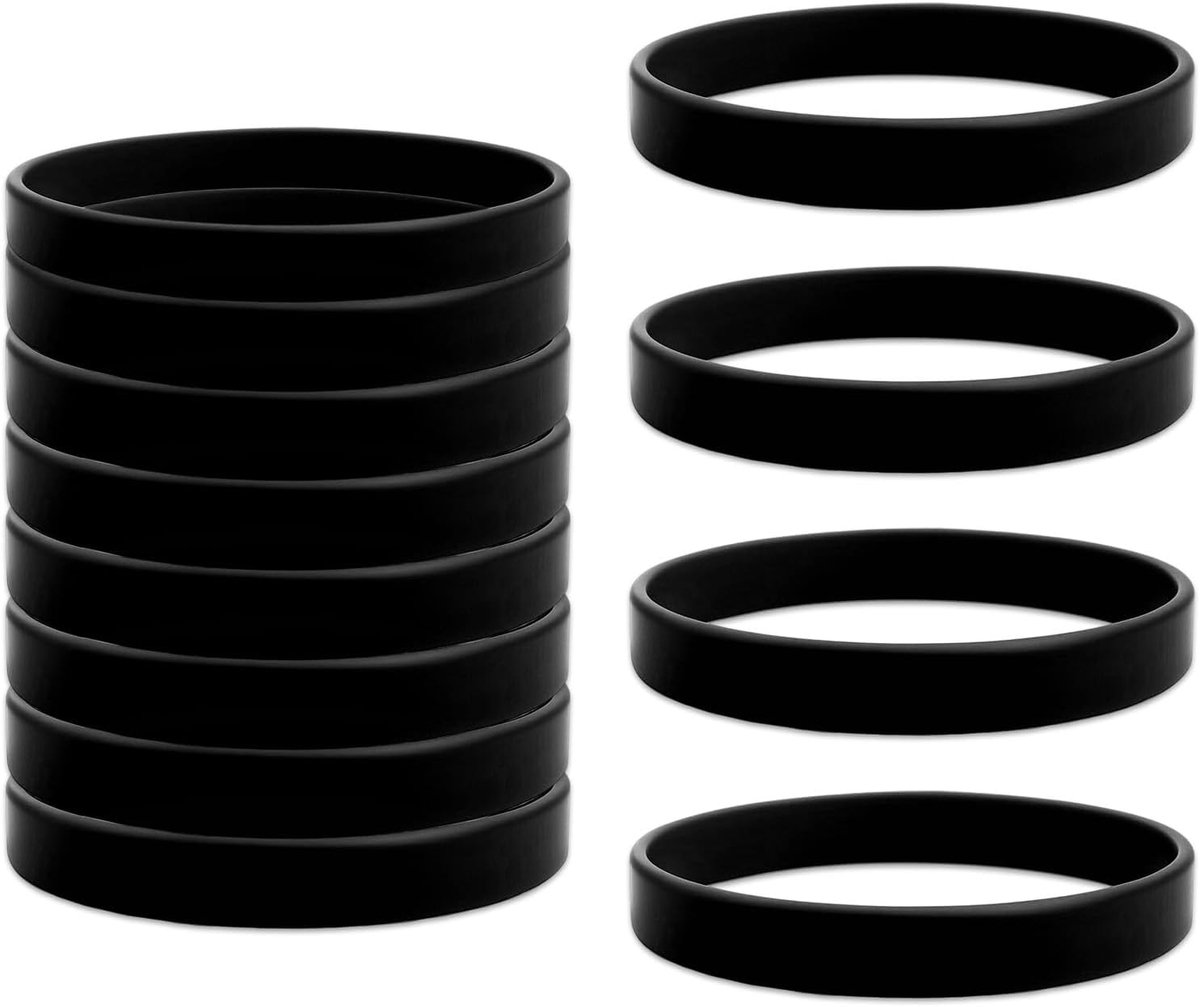 12 stuks siliconen armbanden, meerdere kleuren siliconen elastische armbanden voor heren, dames, fitness, hardlopen, sport, feestcadeaus, 20 cm, Siliconen, Edelsteen