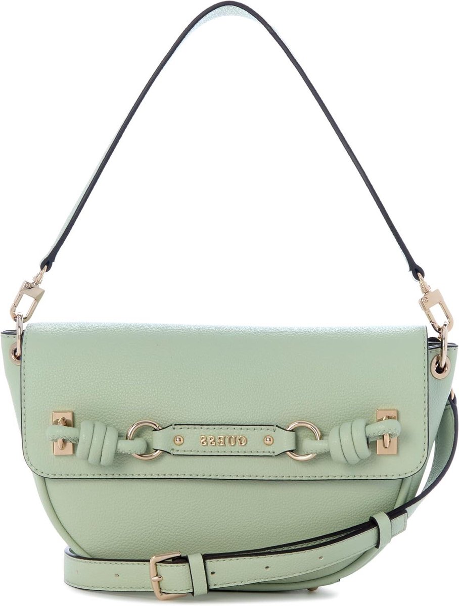 Schoudertas - Handtas Flap Bag - Dagelijks Gebruik - Versterkte Randen - 25 x 7 x 17 cm - Mintgroen