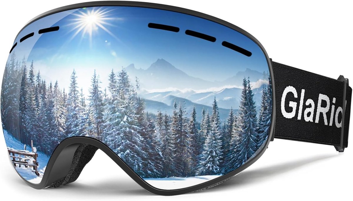 Skibril Frameless OTG - Zwart - Anti-Condens - Voor Heren en Dames - ShopVlot