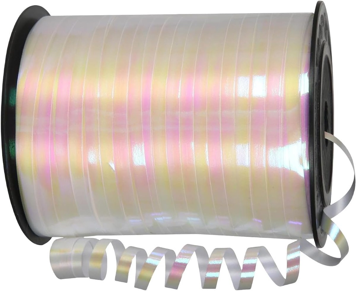 krullint 500 yard, 5 mm iriserend koord voor ballonnen, geschenkverpakking, verjaardag, bruiloft, feest, kerstversiering