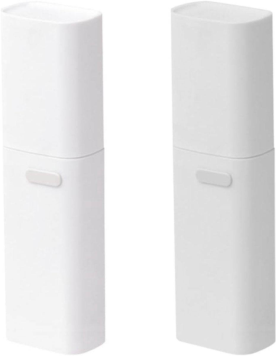 2 Stuks Reizen Tandenborstel Case, Bewaarhouder, Tandenborstelbekers, voor reizen, zaken, kamperen, sportschool, gezin, hotel, school, wandelen en andere buitenactiviteiten