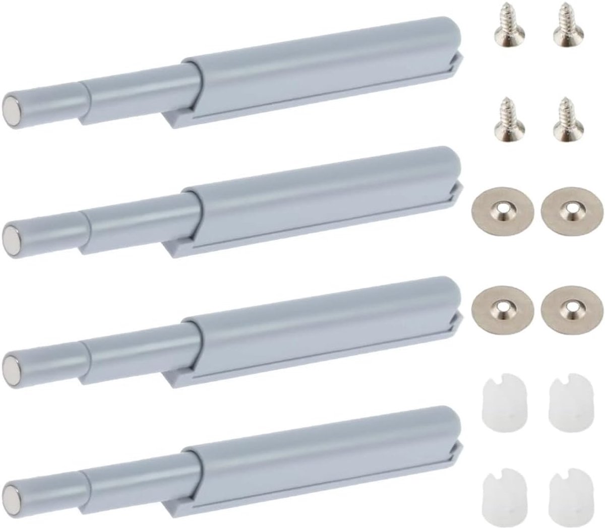 4 stuks magnetische deursnapper push to open deuropener druk touch release kast magnetische ontgrendelingsgrendel push open magneet drukdeuropener