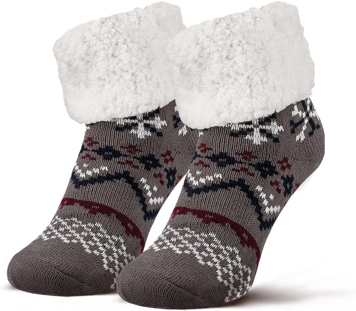 Sokken met ABS-zool, warme damessokken, huissokken, wintersokken met anti-slip noppen