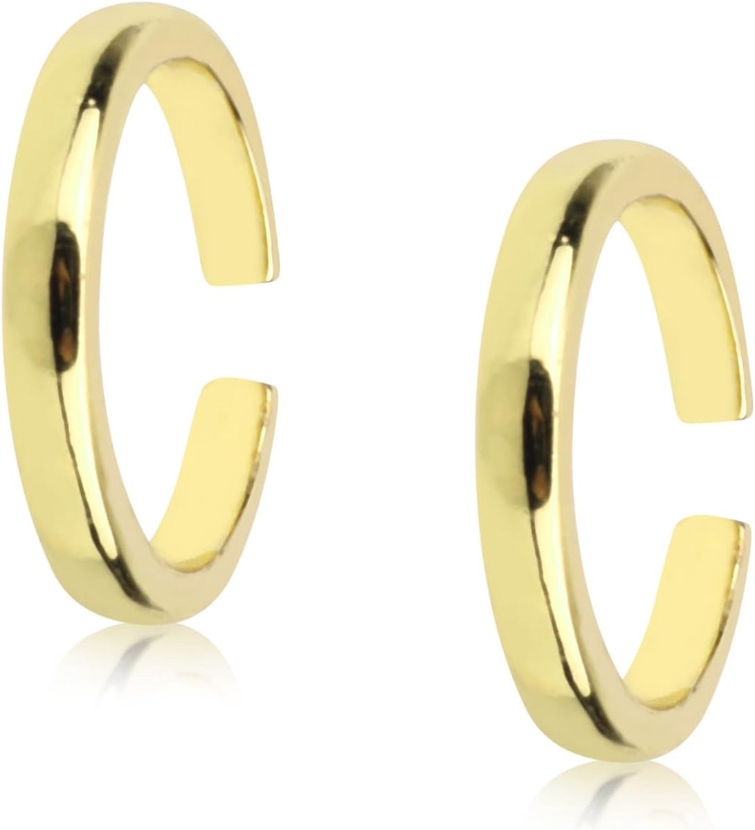 Teenringen voor Vrouwen, Verstelbare Teenringen Klassiek Minimalistisch Ontwerp Open Band Voet Sieraden voor Zomerse Sferen (Goud)