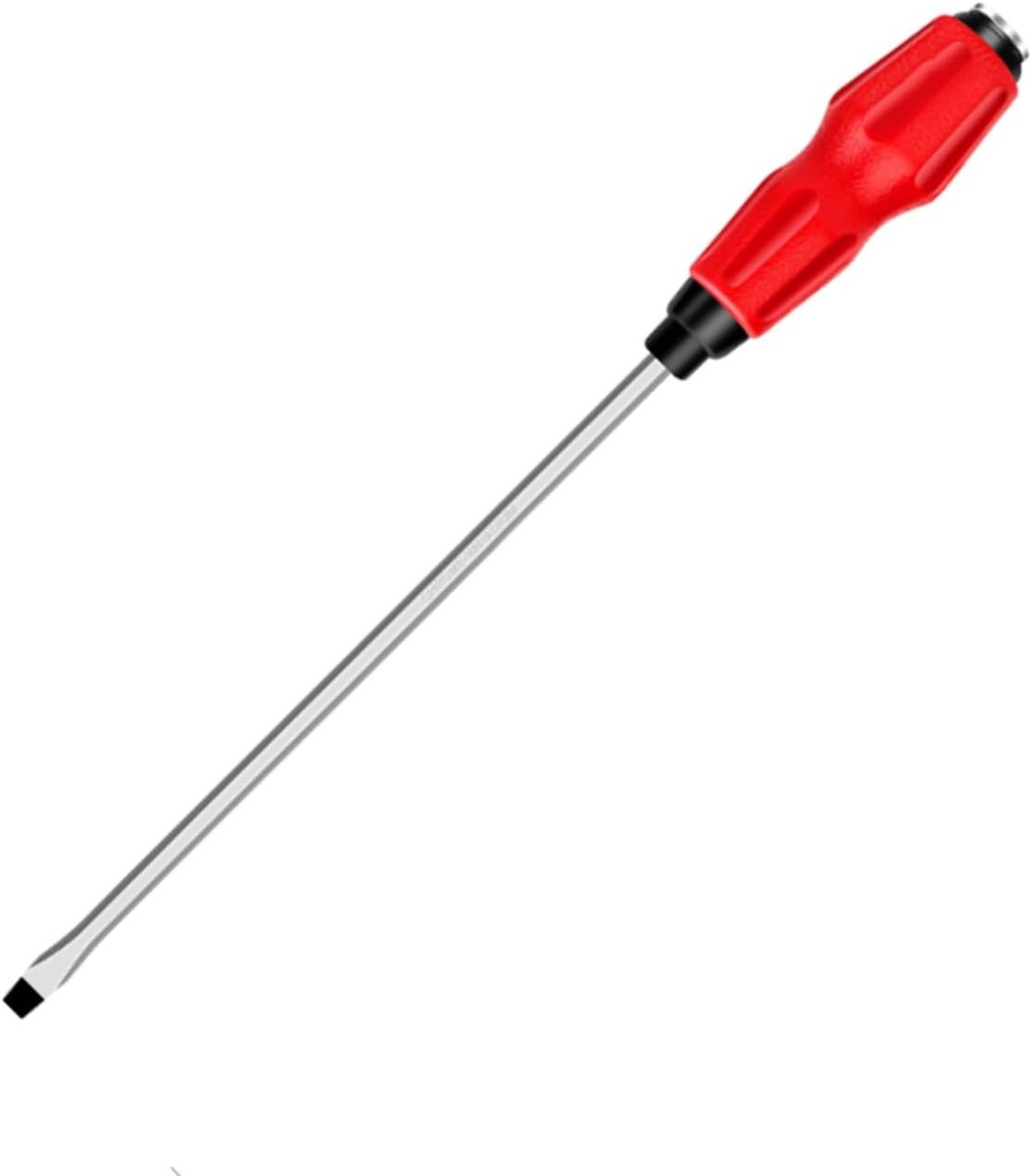 1 x Impact Demolition schroevendraaier, 8 mm platte kopschroevendraaier met 30 cm ergonomische handgreep voor industrie en auto-reparatie.