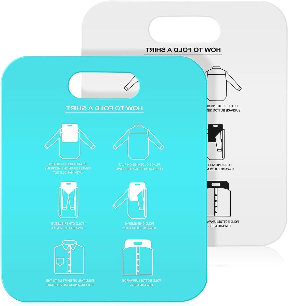 Kleding Vouwplank - Shirt Vouwer - Kleding Organiseren - Voorkomt Kreukels - Medium - Diverse kleuren