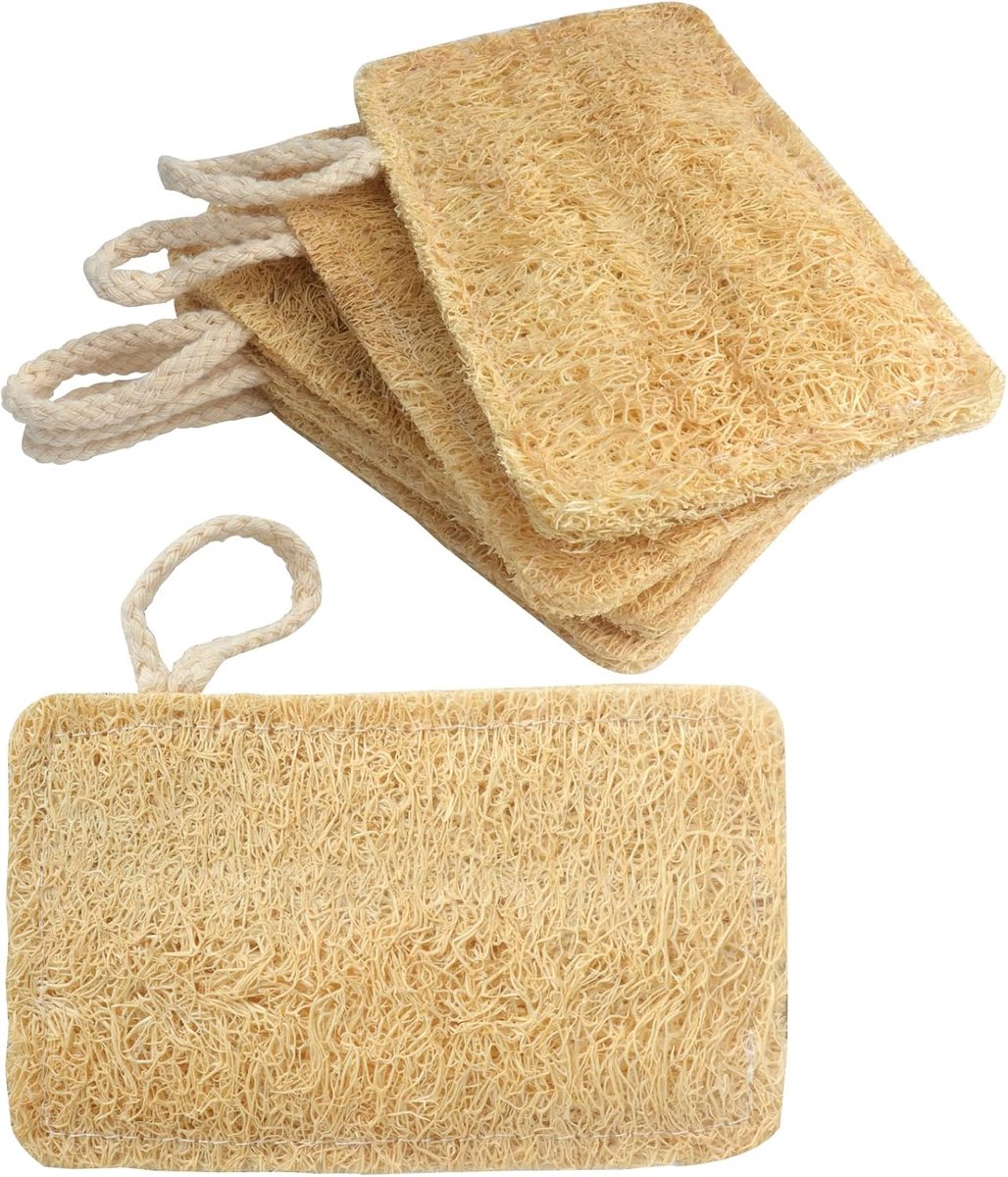 Sponzen Keukenspons Eco-spons Schrobber, Zero Waste Natuurlijk Loofah Plantenvezel 100% Biologisch Afbreekbaar Composteerbaar, Loofah Exfoliator, Keuken Afwasspons