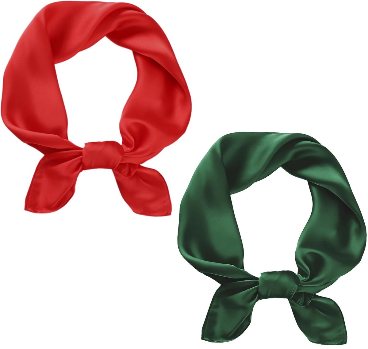 Sjaal, effen sjaal, lichtgewicht effen bandana wrap vierkante grote vierkante satijnen hoofddoeken haar, accessoires klassieke haarsjaal voor jaren 50 60 stijl bruiloft