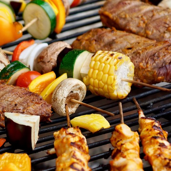 100, 200, 500, 1200 of 12000 stuks, houten spiesen, grillspiesen, houten stokjes voor barbecue, buffet, fruit, kampvuur en knutselwerk, maat 10, 15, 20, 25 of 30 cm — afbeelding 4