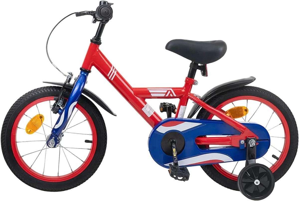 Kinderfiets Loopfiets Peuter Leren Fietsen Dubbel Remsysteem 12 inch Rood