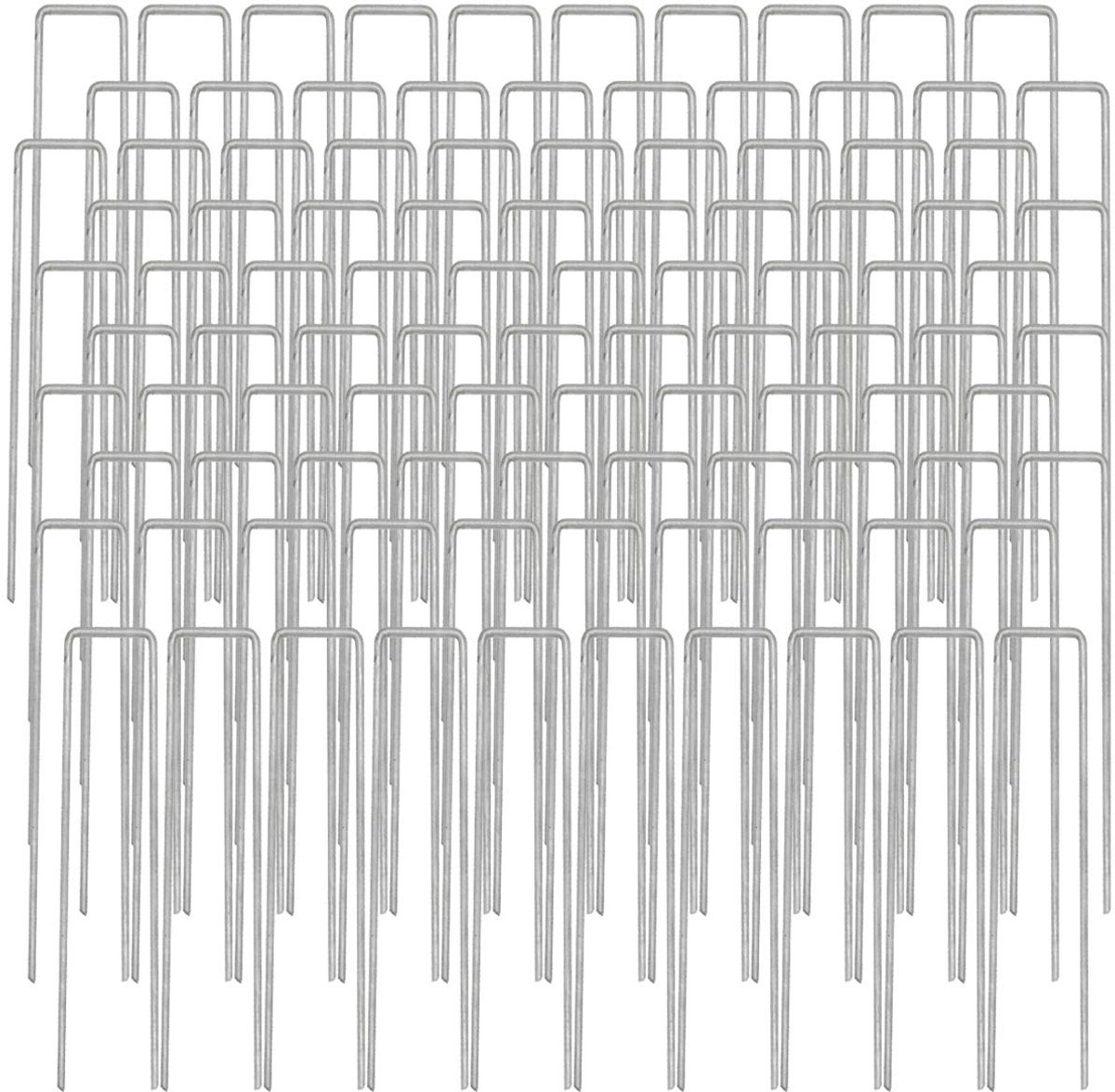 100 stuks Ø3mm Gondankers - 150x25mm Bevestigingsanker Staal Haringen Bodemanker