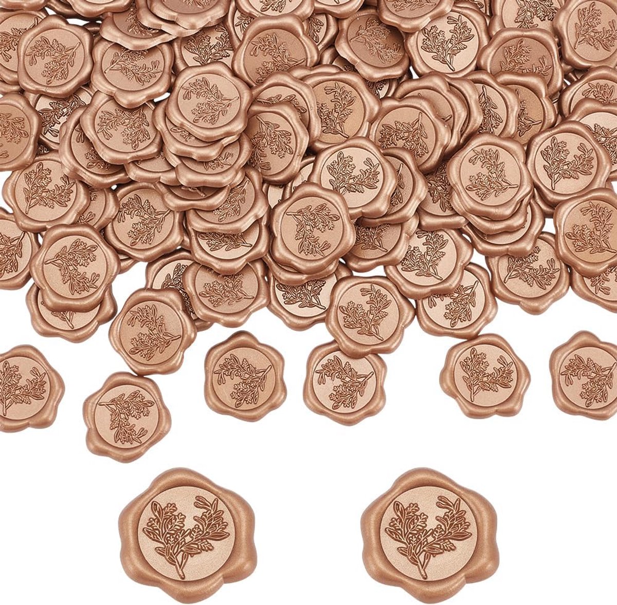 150 Stuks Eucalyptus Wax Seal Stickers Bulk Envelop Afdichtingsstickers Zelfklevende Wax Zegels voor Uitnodiging Enveloppen Bruiloft Feest Verjaardagscadeau Verpakking