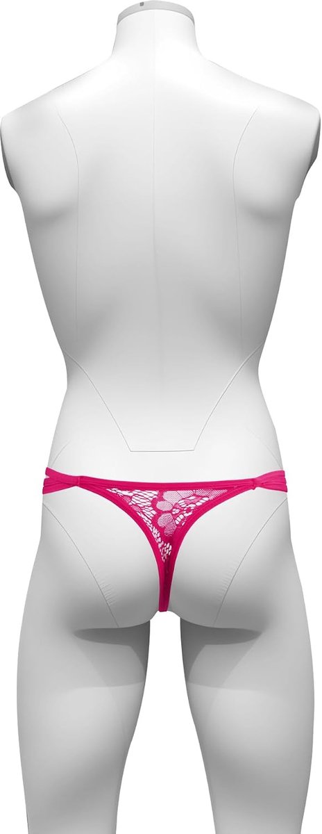 Tanga voor heren met vlinderhals, kanten rand, lage taille, sexy broekje met zakken, XS-L. — afbeelding 3