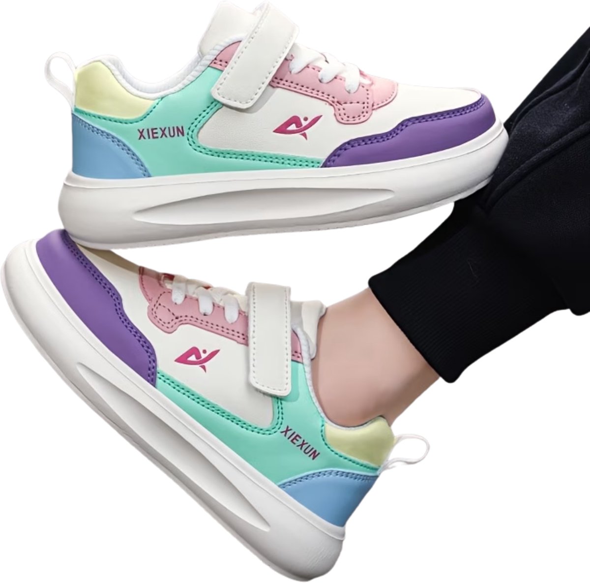 Currero Schoenen Meisjes Sneakers Comfortabel Wandelschoenen Casual Kinder Schoenen 27.5 Kleurrijk