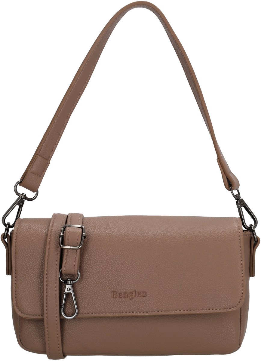 Beagles Tarragona Schoudertas - Donker Taupe