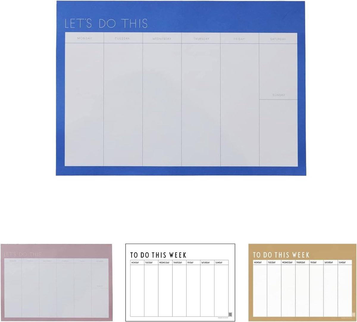 Weekplanner - Cobalt Blauw - A5 - FSC-gecertificeerd Papier - Voor Studie en Dagelijks Gebruik
