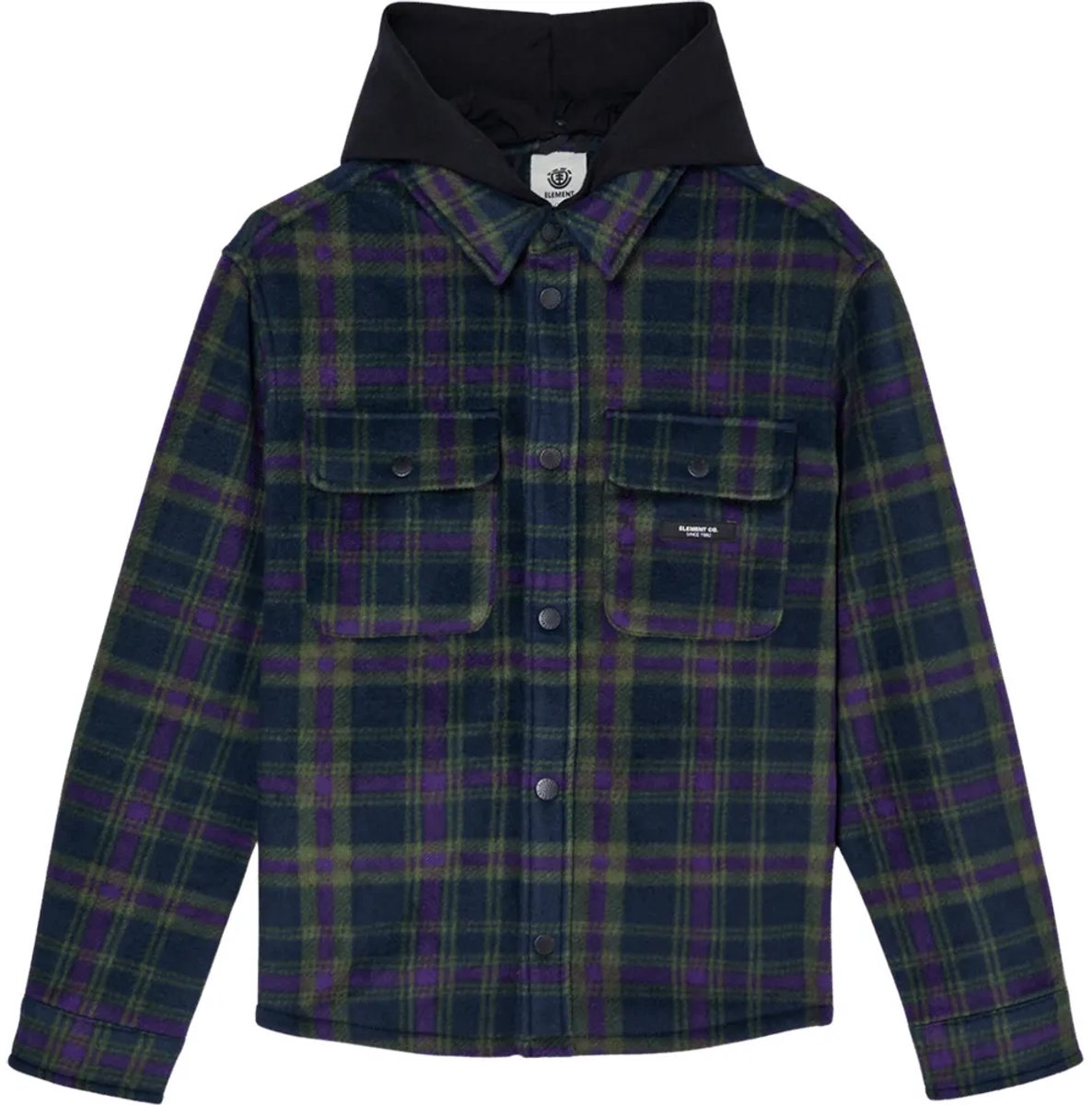Element Polar Fleece Jas 16 Years Jongen Dark Slate Plaid