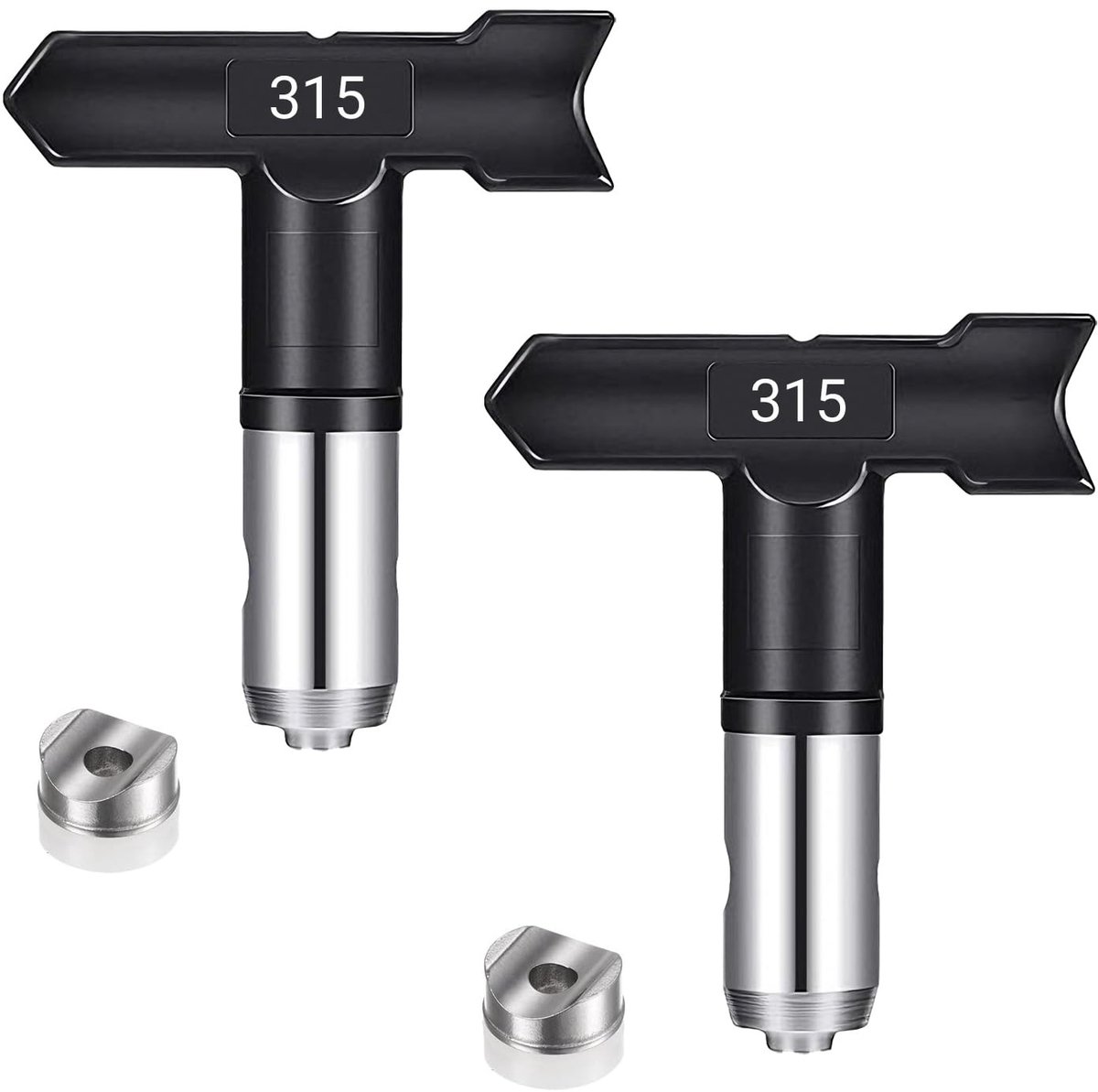 SolidKeus - Set van 2 Omkeerbare Spuittips voor Airless Verfspuiten, Duurzaam en Efficiënt