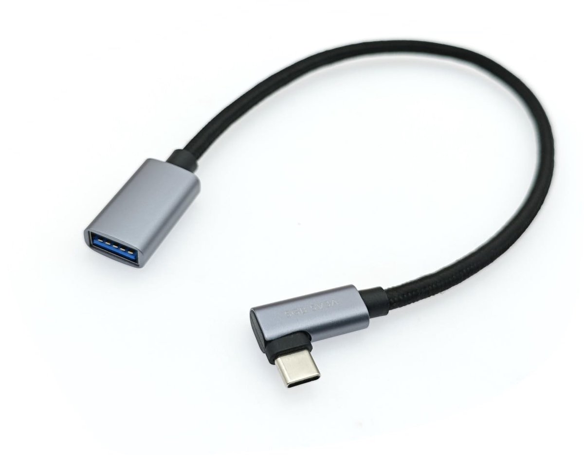 SolidKeus - 30CM USB Type C naar A Adapter Kabel voor Gegevensoverdracht