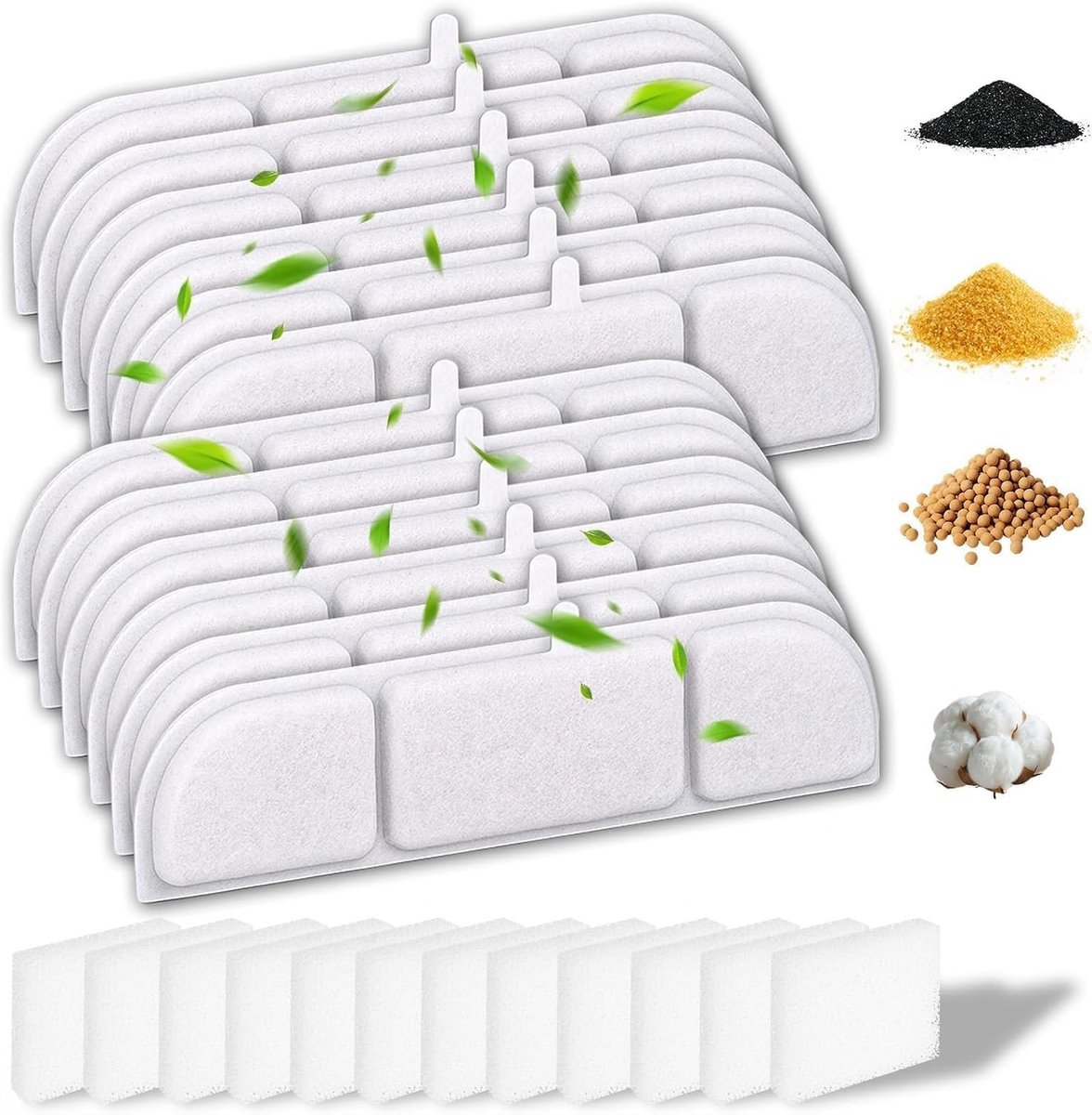 SolidKeus - 24 Stuks Vervangingsfilters voor Katten Drinkfontein