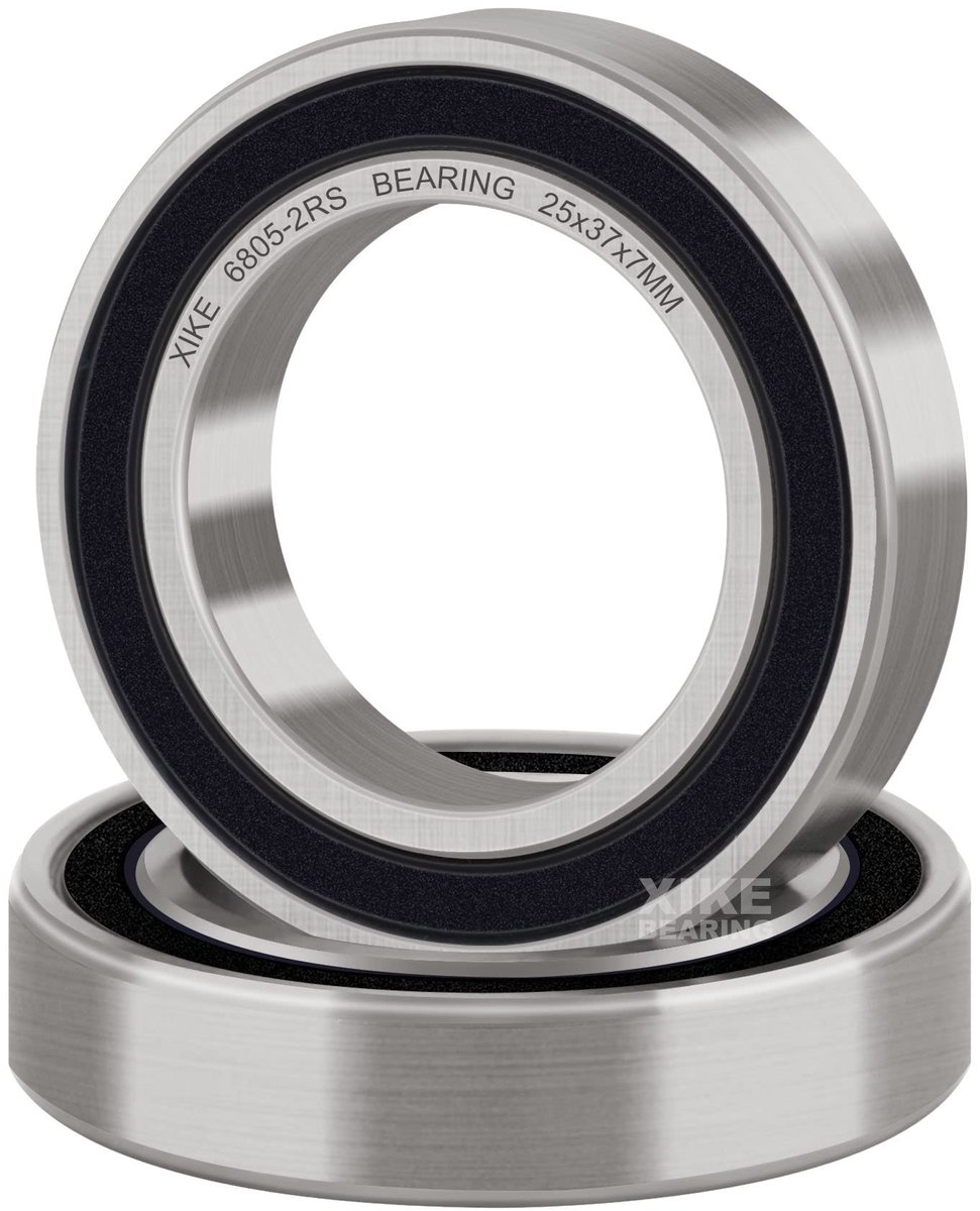 SolidKeus - 2 Stuks 6805-2RS Kogellager 25x37x7mm met Dubbele Afdichting