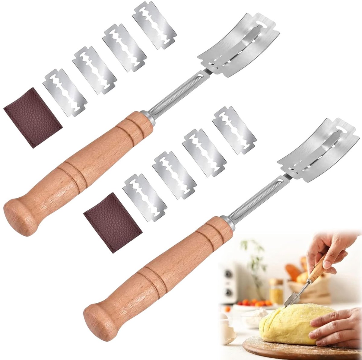 SolidKeus - Broodsnijder met Houten Handvat