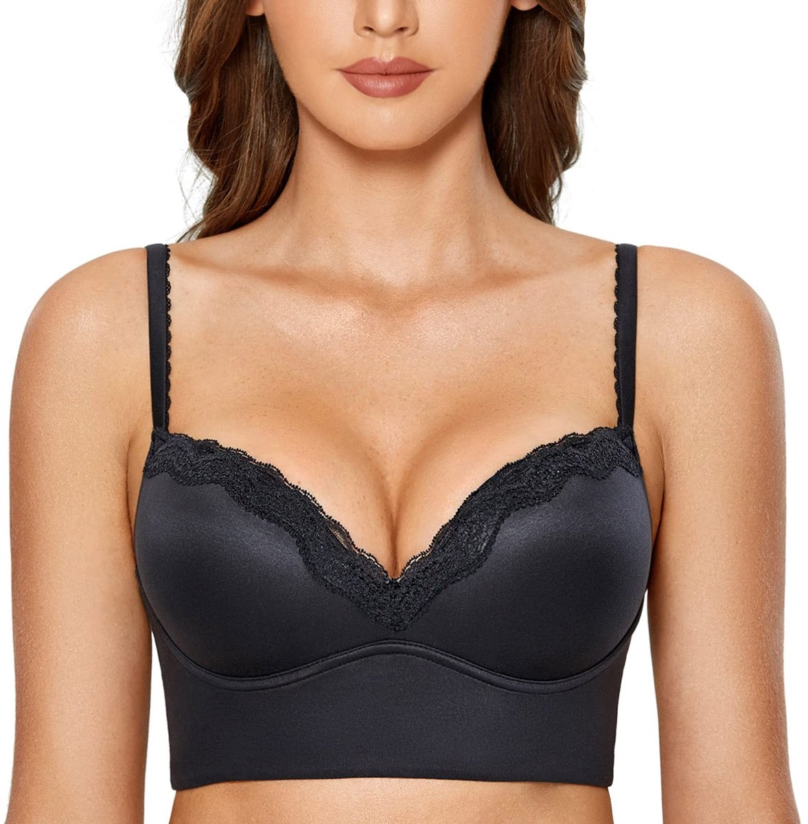 SolidKeus - Draagbare Padded Lace Push-up Bh zonder Beugel