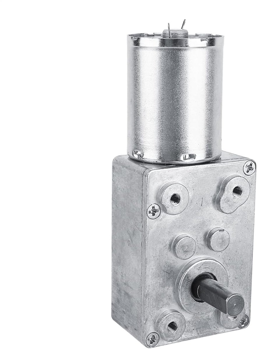 High Torque Worm transmissiemotor DC 12V reductie motor CW/CCW (62RPM)
