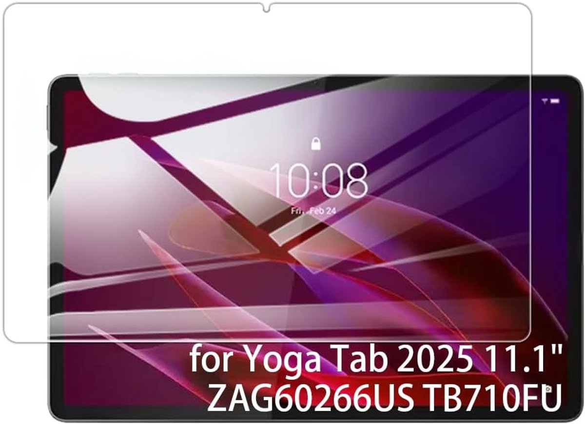 2 Stuks Gehard Glas Beschermfolie Schermen voor Lenovo Yoga Tab 2025 11.1" ZAG60266US TB710FU