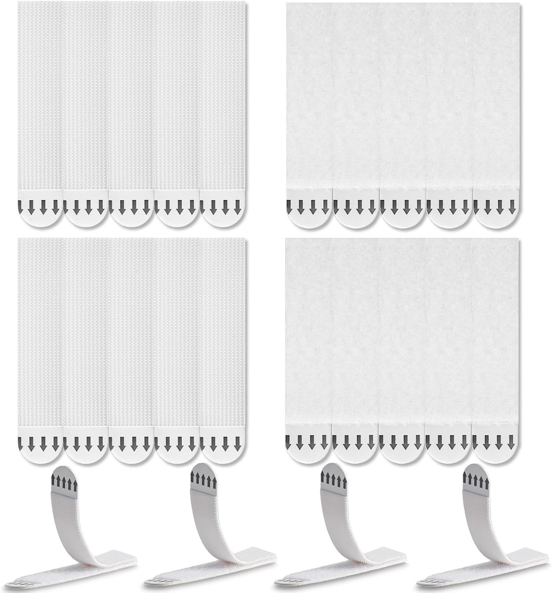 30 paar/60 strips posterstrips, zelfklevende fotohangers, afbeeldingen montagestrepen, afbeeldingen ophangen zonder boren, voor fotolijst, poster, spiegel, decoraties, 92 x 19 mm