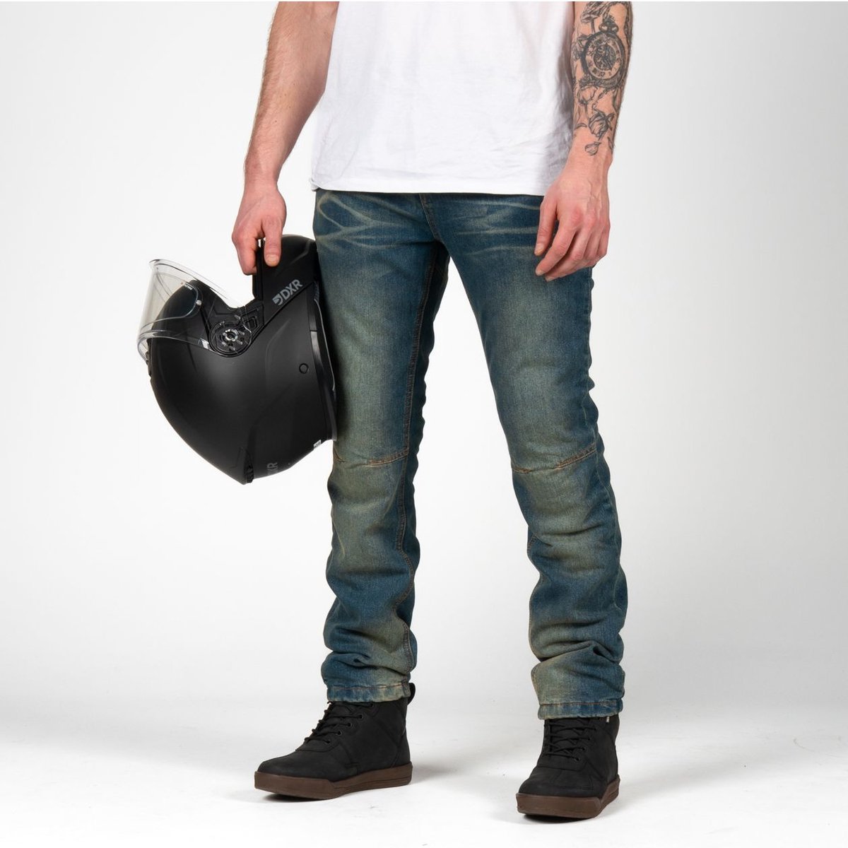DXR Motorjeans - Badam - Vintage Blauw - XXXL – foto 5