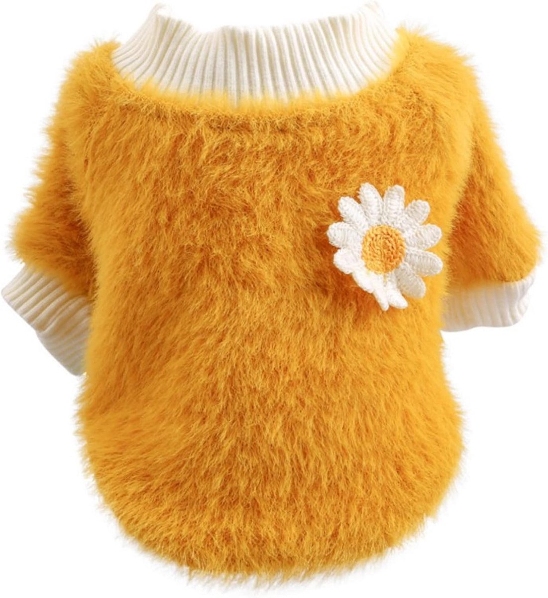 Hondenkleding Herfst Winter Sweater Ronde hals Bloemen Sweater Warm Koraal Hondenkleding Huisdier Producten Jersey Kleine, Middelgrote en Grote Honden Of Katten Halloween