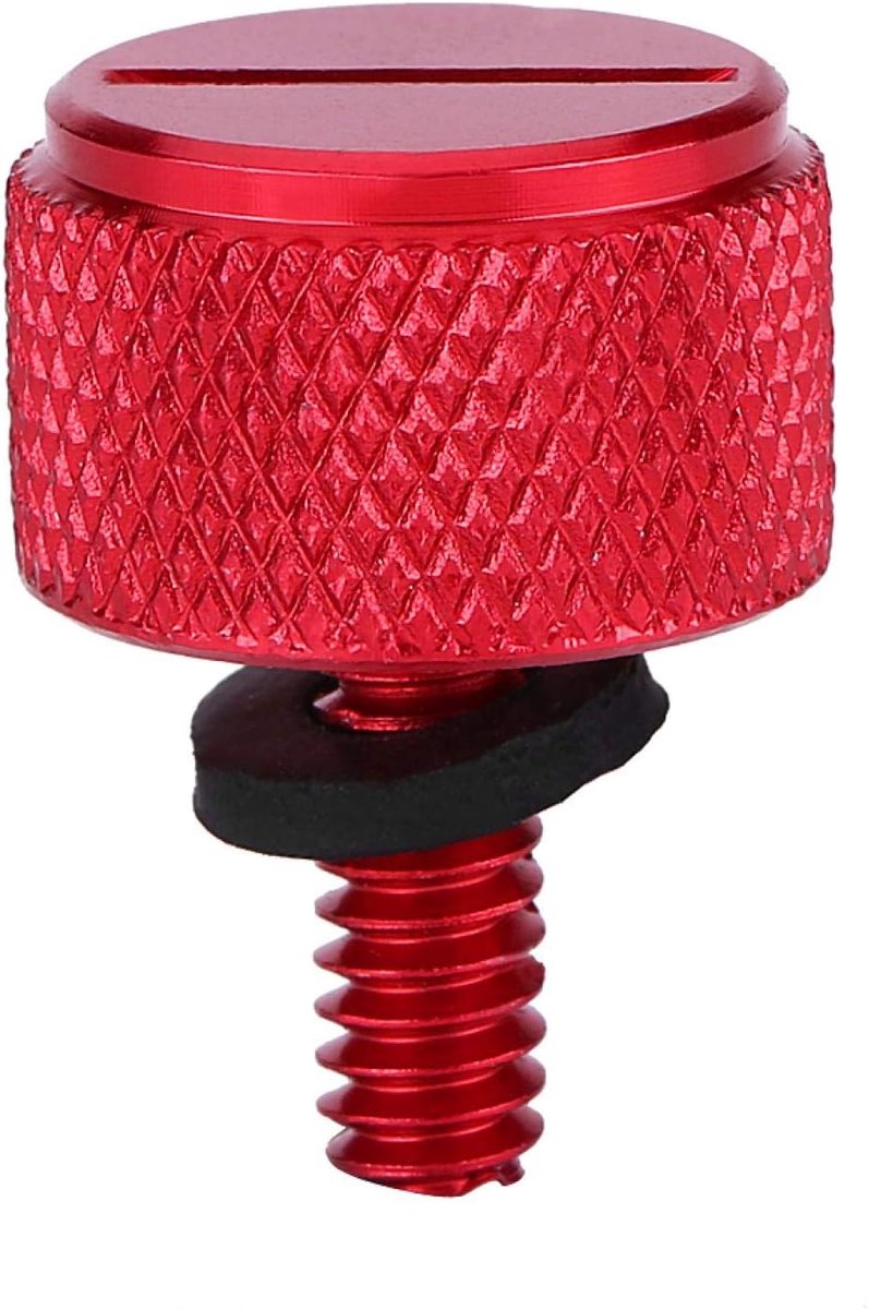 Zwart aluminium zadelbouttabschroef, aluminium motorzadelbevestiging boutbevestigingsschroeven geanodiseerd aluminium 4 kleuren voor 1996(rood)