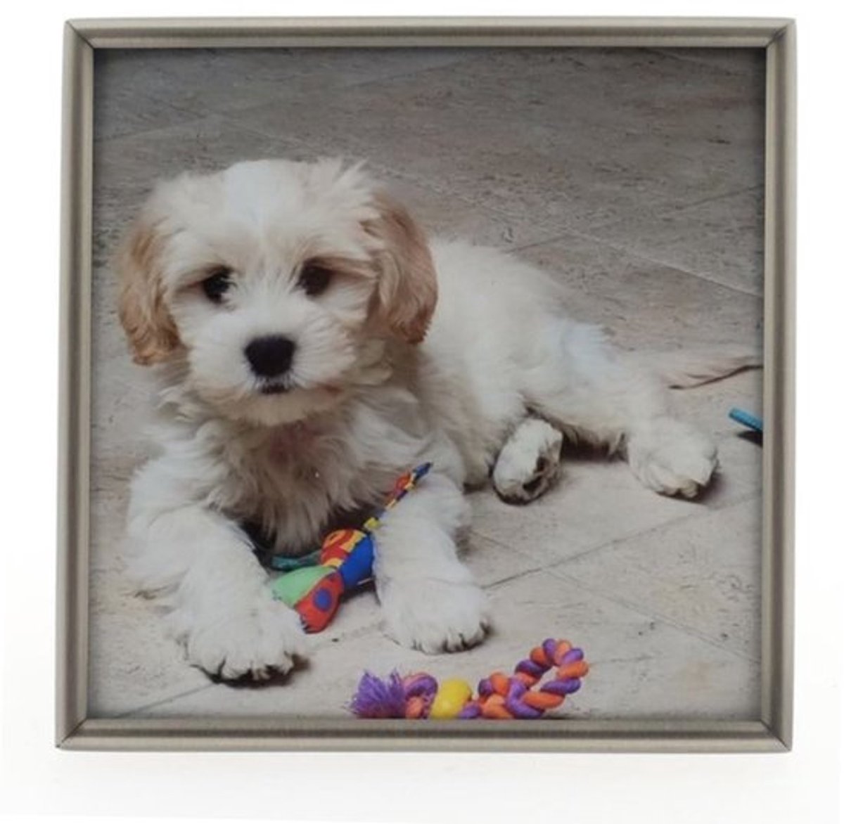 AL - Mat Zilver - Fotolijst - Bol - 10 x 10 cm