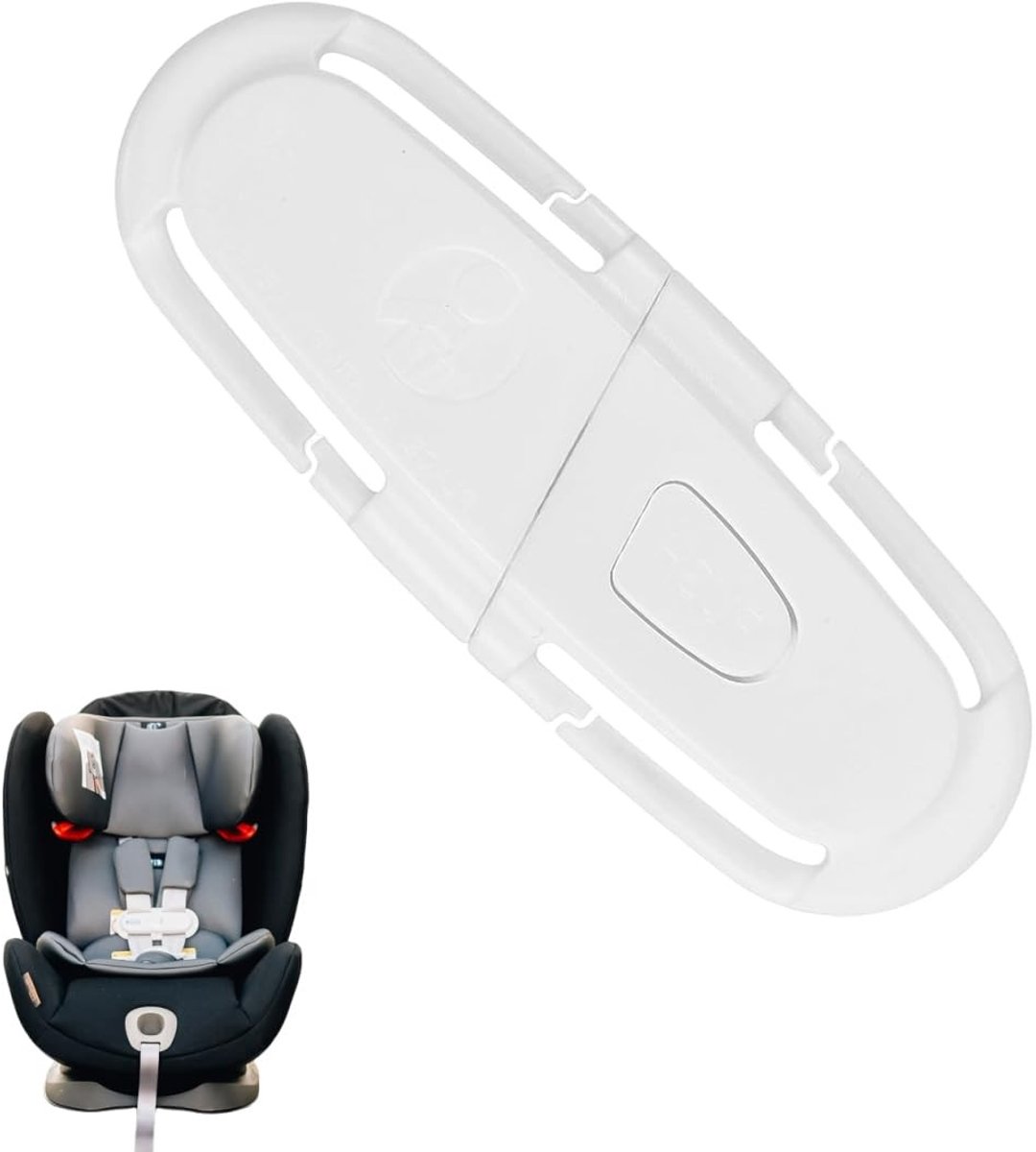 SolidKeus - Gordelfixator voor Kinderzitje en Kinderwagen (Wit)