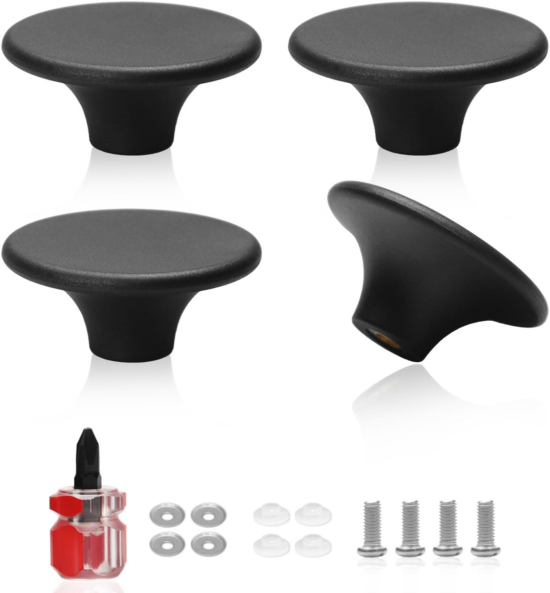 SolidKeus - Set van 4 Universele Dekselknoppen voor Pannen