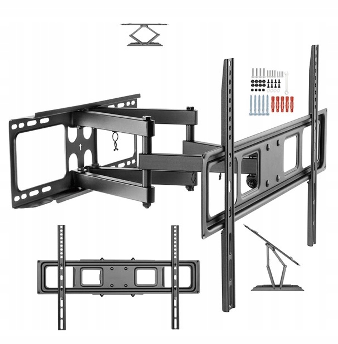 Draaibare TV Muurbeugel voor 55" Curved 4K TV's - Merkloos