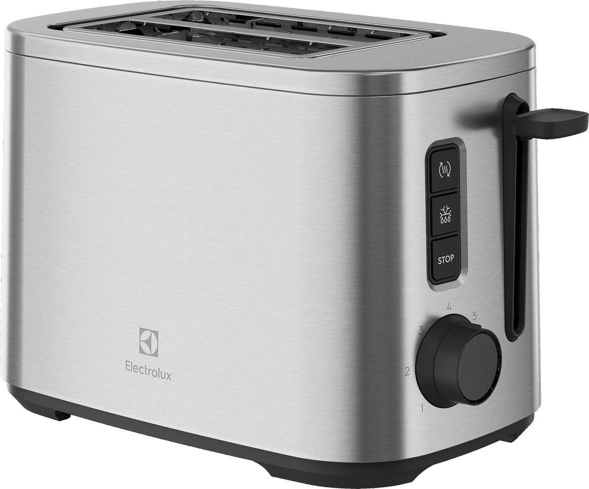 Electrolux E5T1-4ST Broodrooster, 800W - Zilver