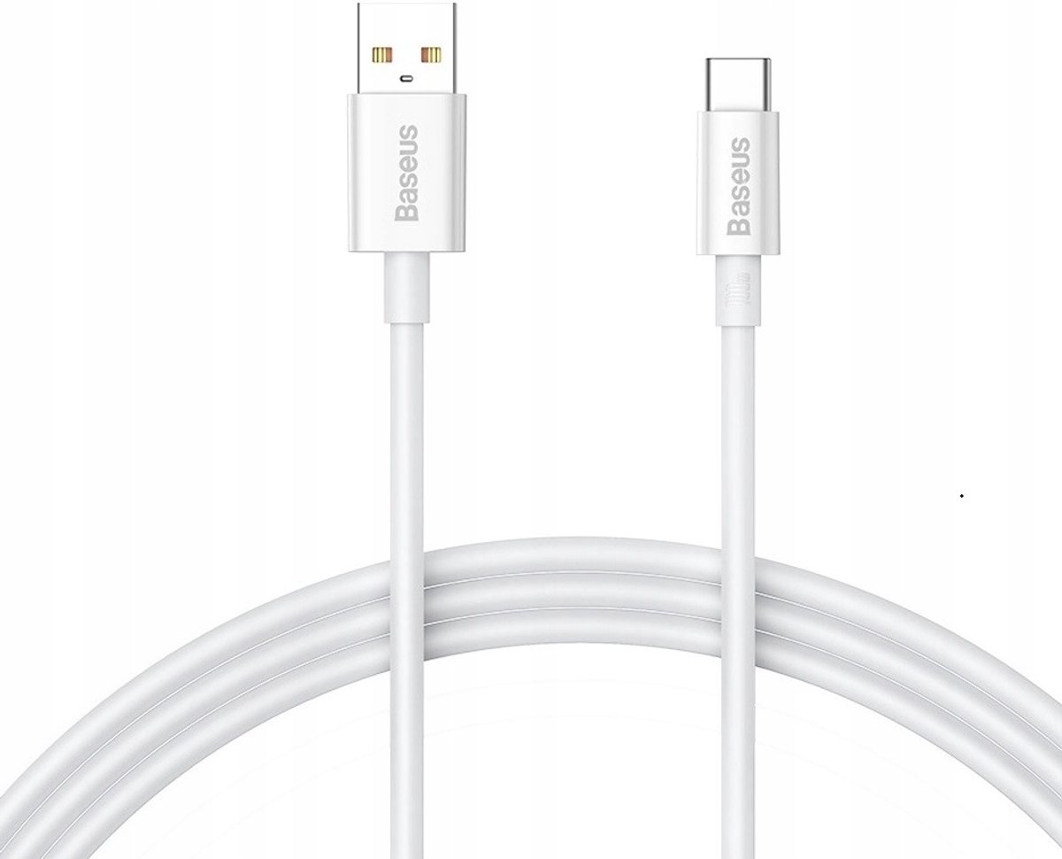 Merkloos USB-C Kabel 100W 6A Snel Laden & Data Transfer 1m