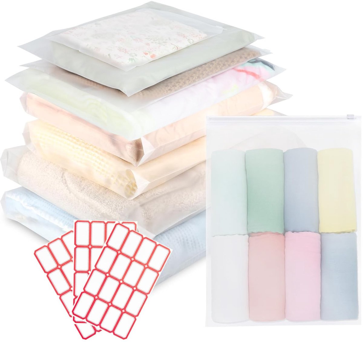 SolidKeus - Set van 40 Resealable Plastic Zakjes voor Opslag