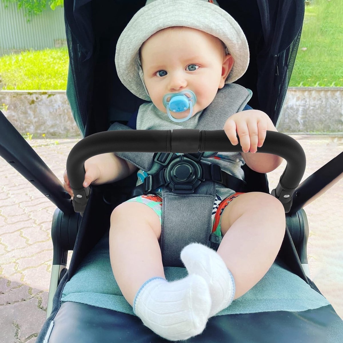 SolidKeus - Verstelbare Achterbumper voor Kinderwagen, Eenvoudige Installatie