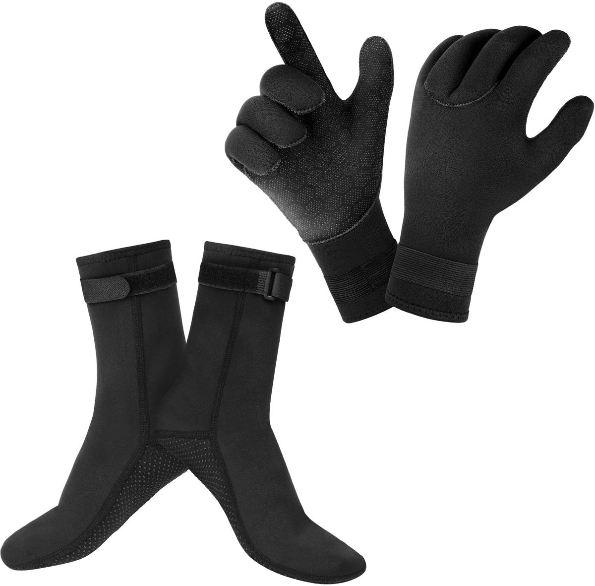 SolidKeus - Neopreen Duikhandschoenen en Sokken Set voor Wateractiviteiten