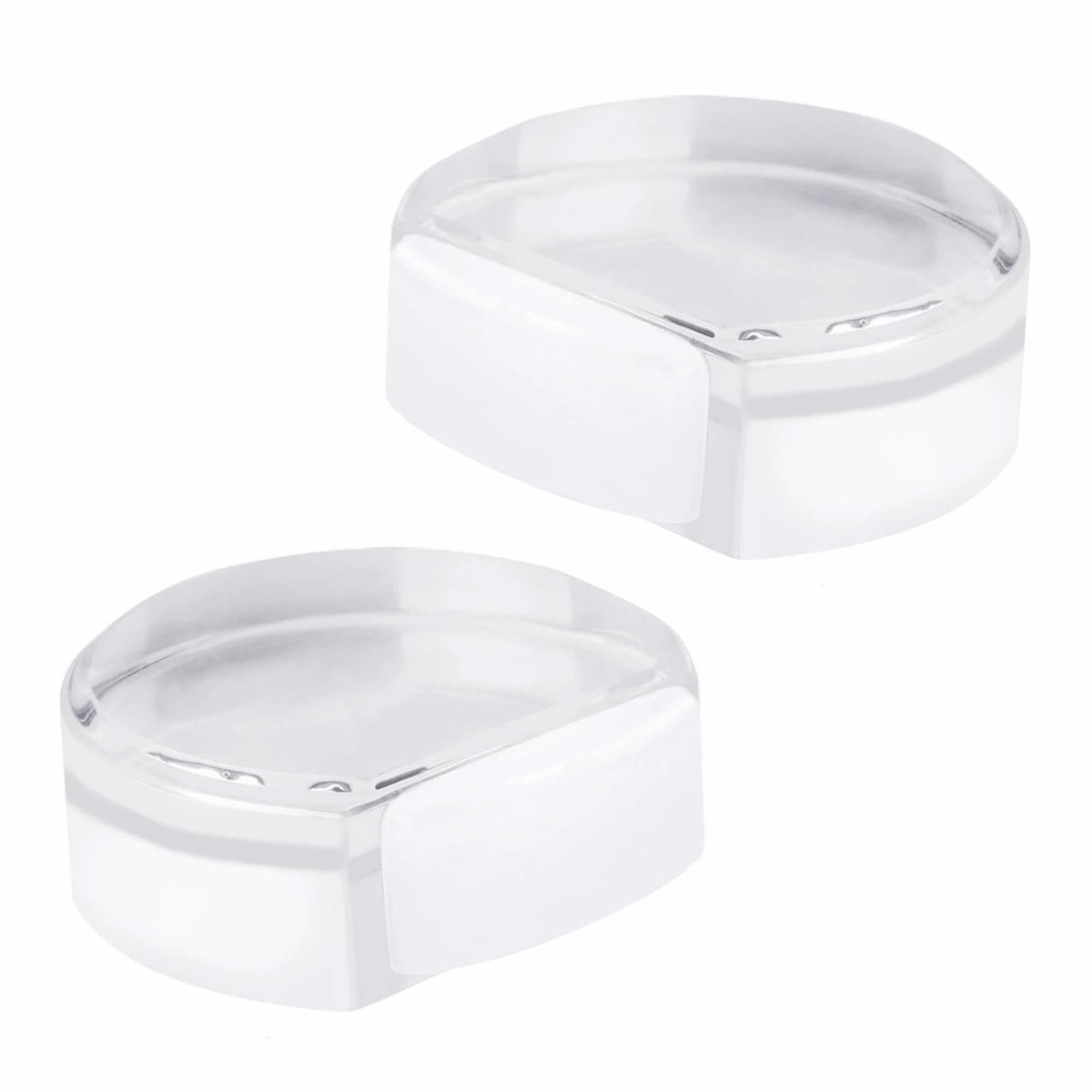 SolidKeus - Set van 2 Transparante Deurstopper voor Vloeren