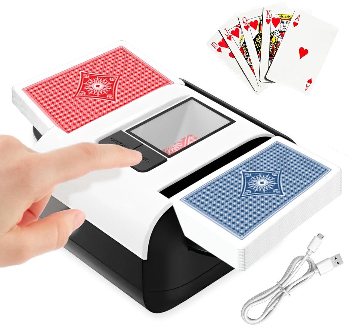 SolidKeus - Automatische Kaartmixer met 2000 mAh Batterij