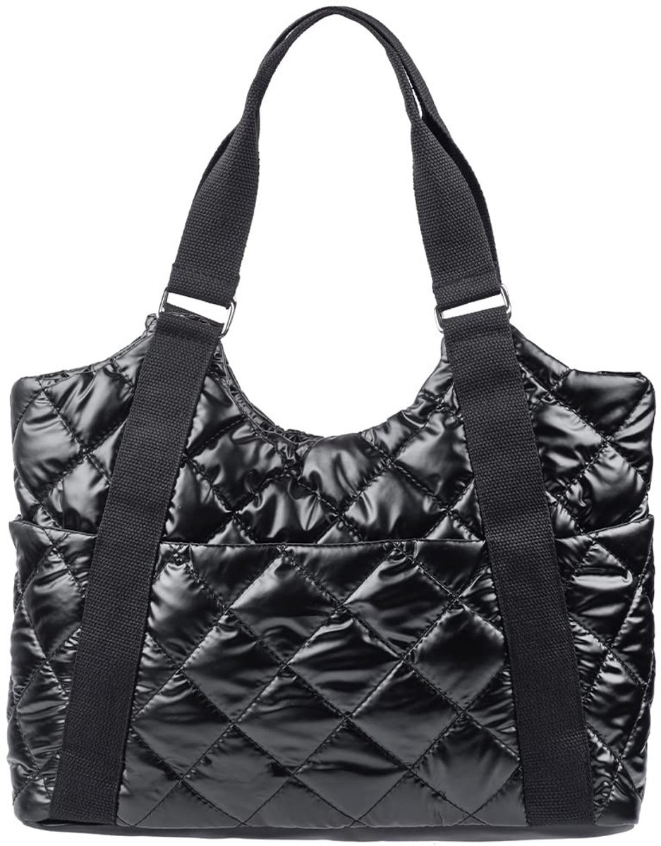 SolidKeus - Dames Padded Nylon Schoudertas