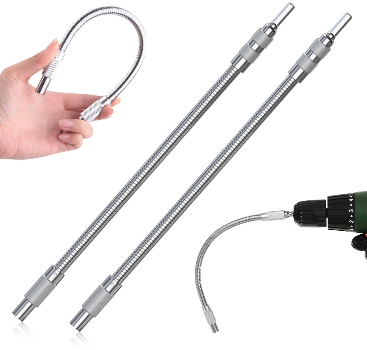 SolidKeus - Flexibele Shafts voor Schroevendraaiers, Set van 2