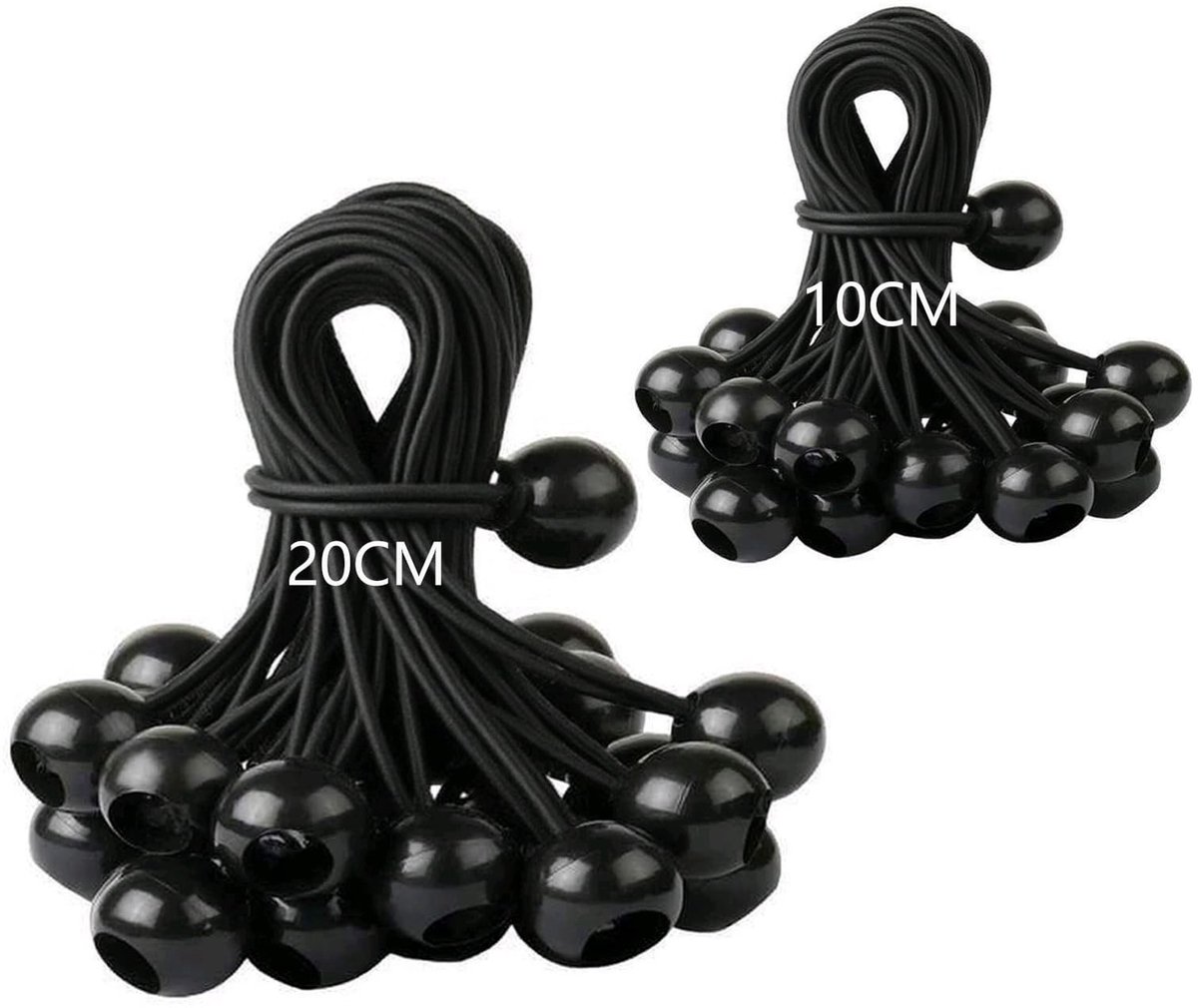 SolidKeus - Set van 30 Spannrubber Bands voor Tent en Banner